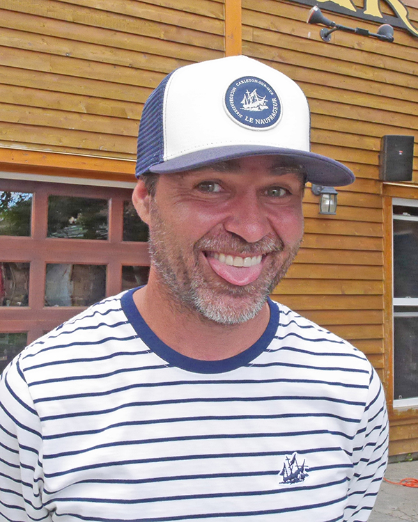 Casquette Marine & Blanc cassé
