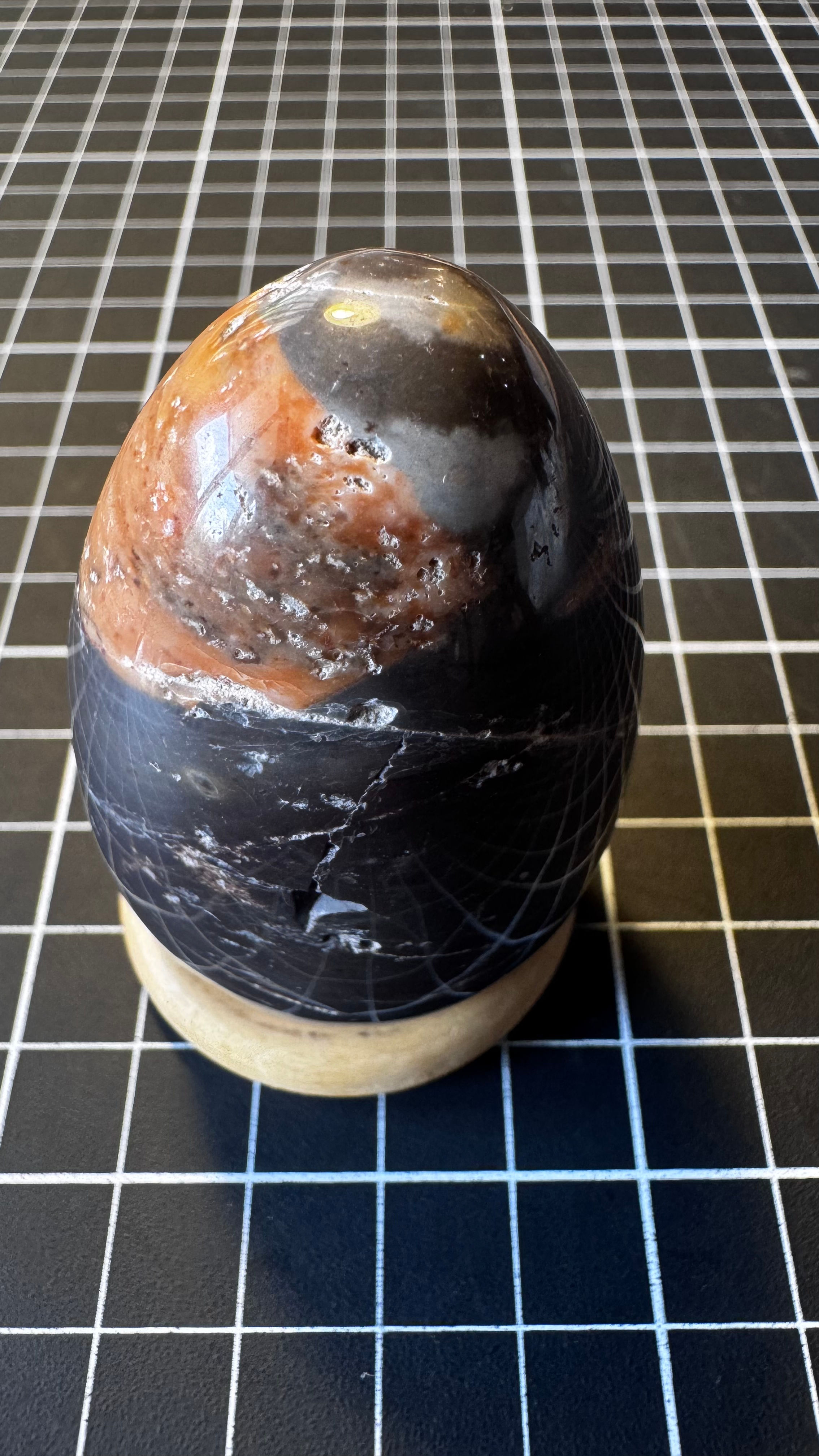 Ioni Egg Jaspe marrom