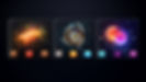 Three different icons on black background showcasing AI Logo Generator