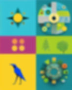 Starry AI visually unites nature and technology via vibrant shapes