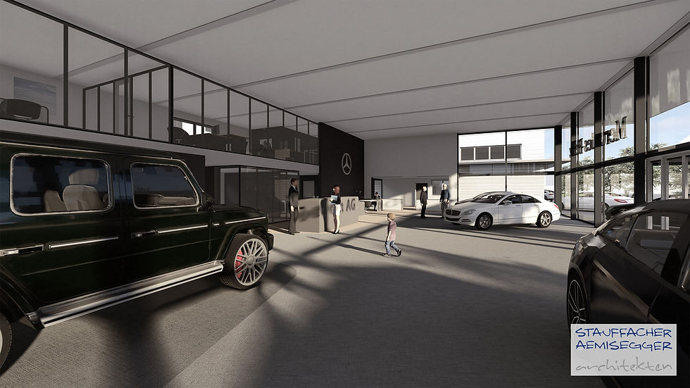 Visualisierung - Neubau Autogarage