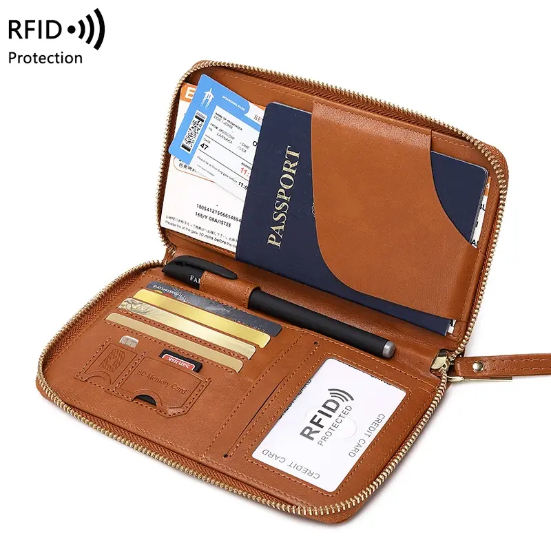 Miniatura: RFID Blocking Passport Holder, Travel Wallet,  Fashion