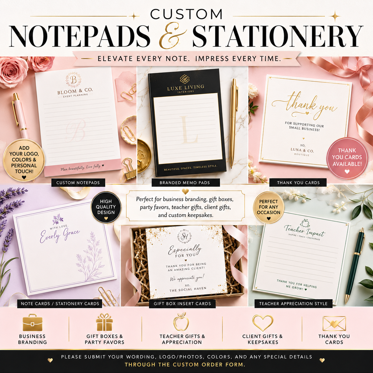 Custom Notepads & Stationery