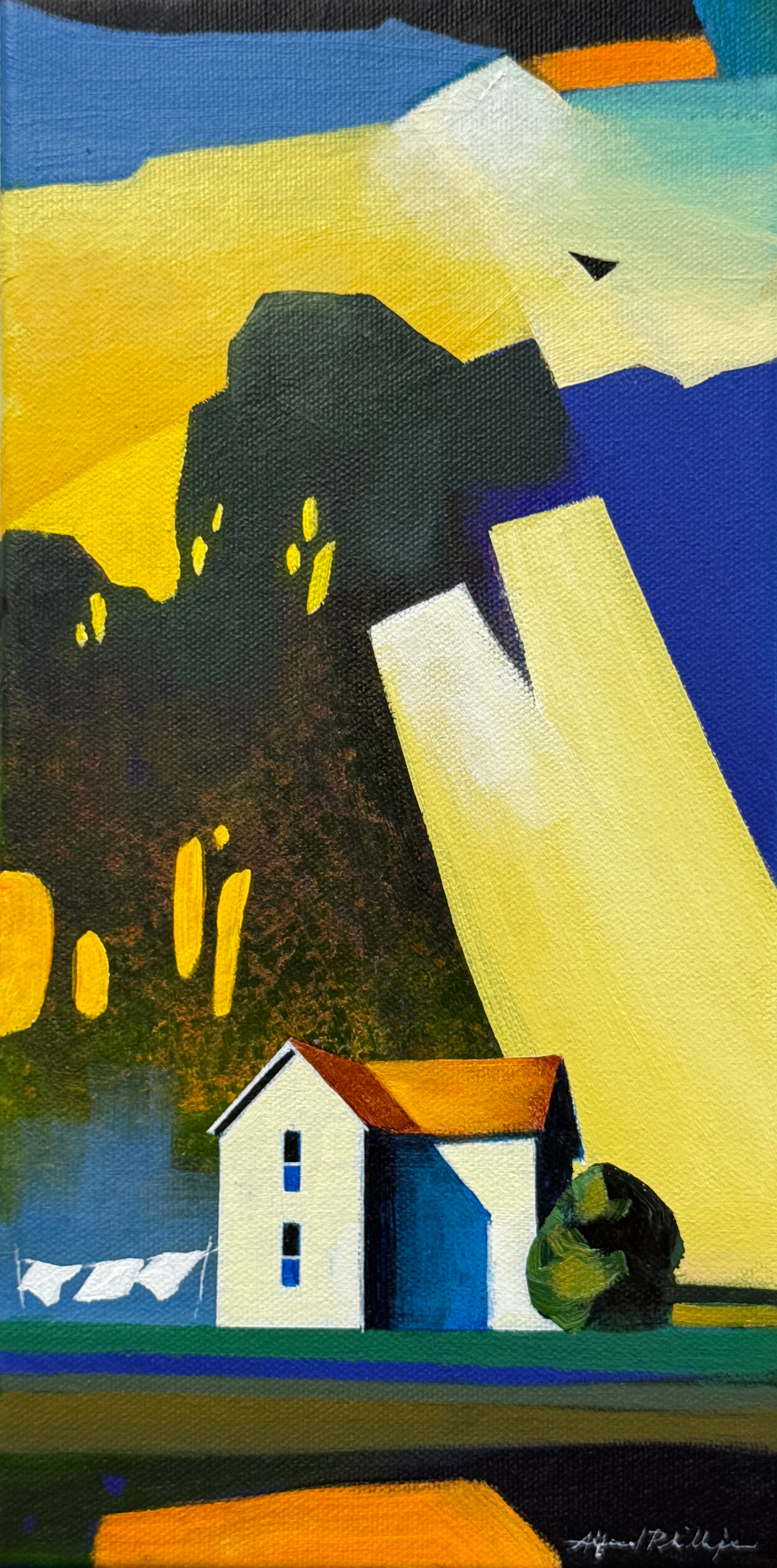 Autumn Scene with House - Alfred Phillips