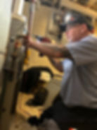 Rick performing a HVAC Inspection
