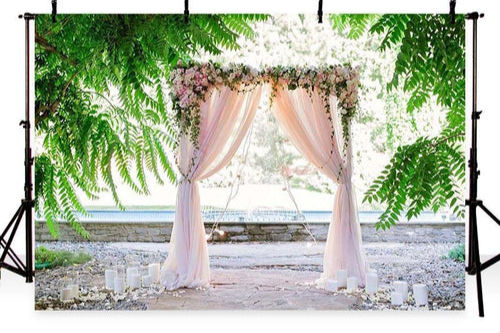 Fotowand Hochzeit am Strand
