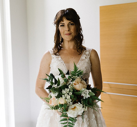 older bride Iceland elopement hair and makeup artist lace dress