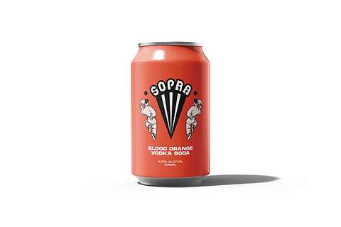 Sopra Blood Orange Vodka Soda | Drink Sopra