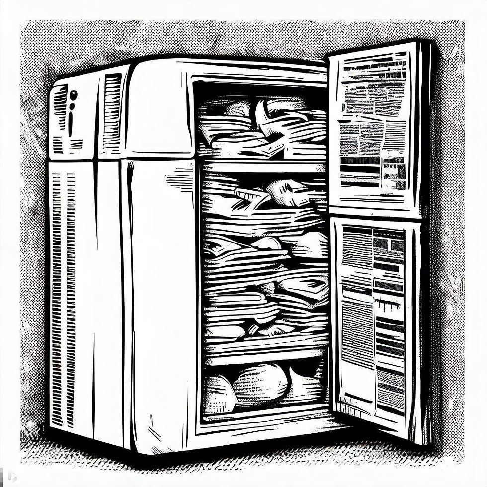 Illustration of a fridge