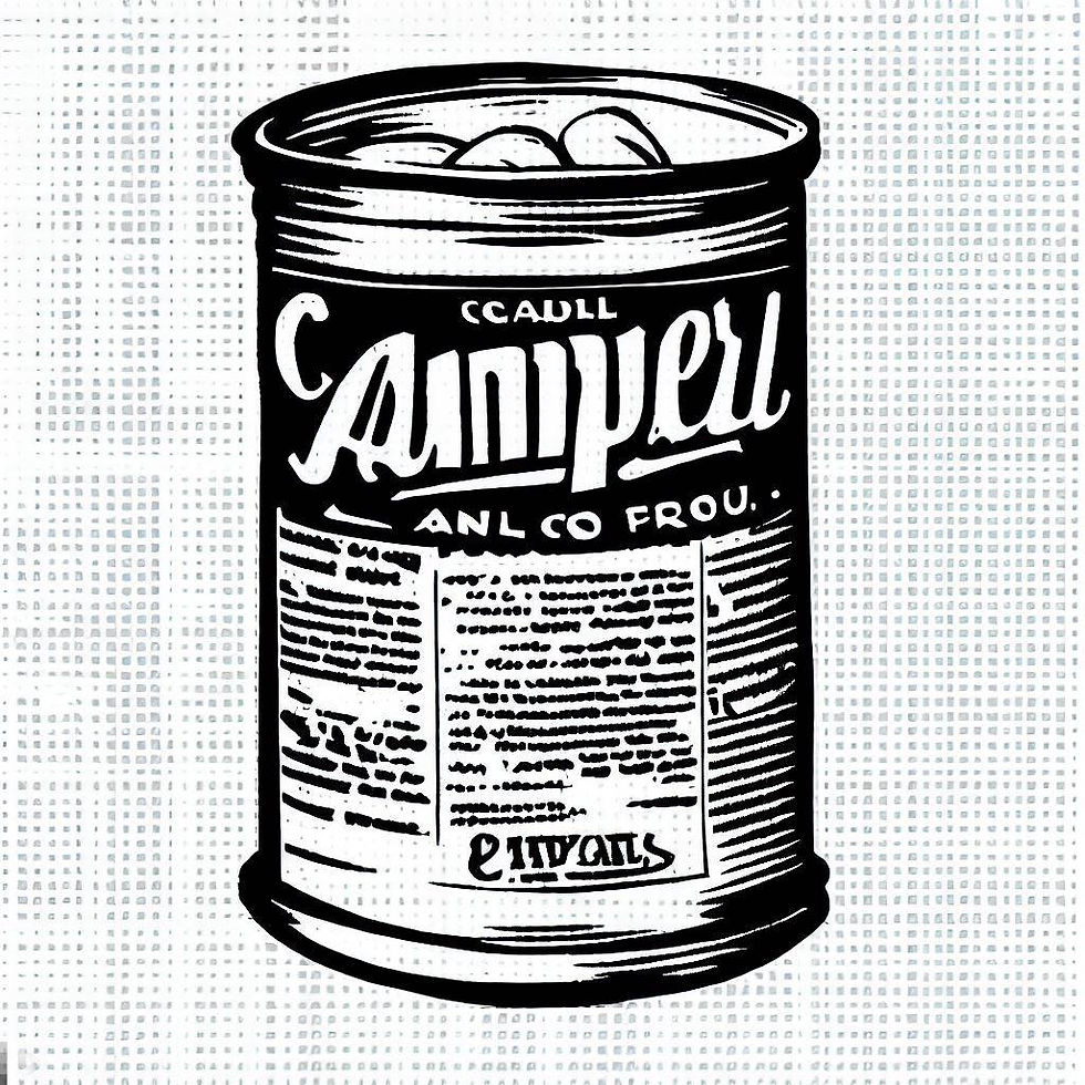AI dreaming of canned food