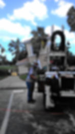 worker doing sinkhole investigation