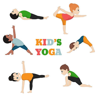 kid's yoga poses graphic