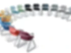 PS Furniture Acton Stacker Worship Chair in a variety of colors in a semi-circle