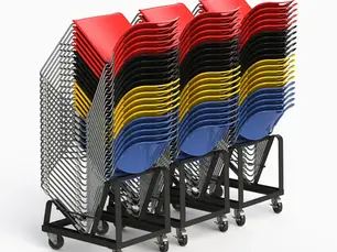 The Ideal Solution for Multi-Purpose Church Seating: ComforTek 791G High-Density Stack Chair