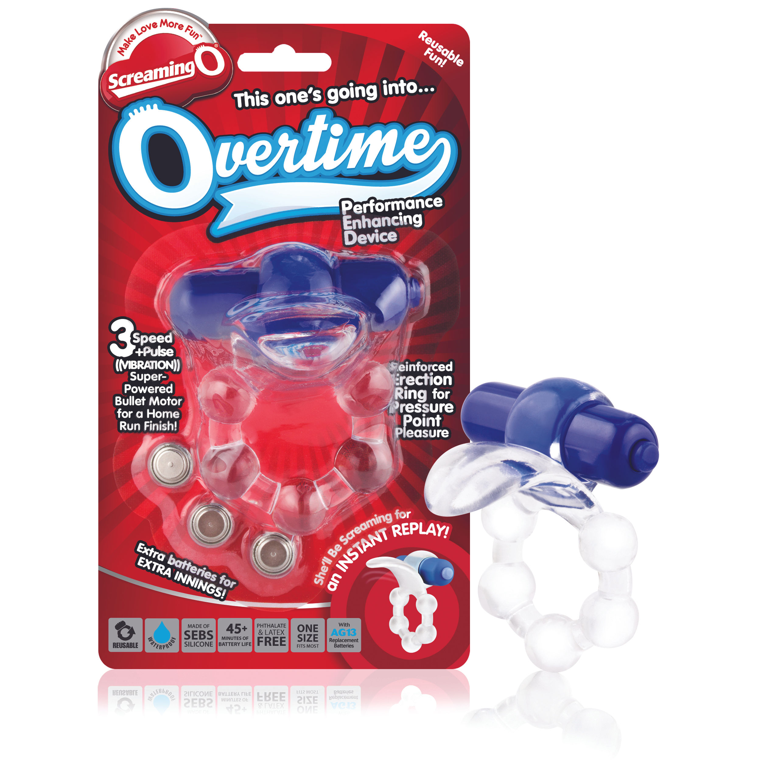 SCREAMING O OVERTIME RING - BLUE