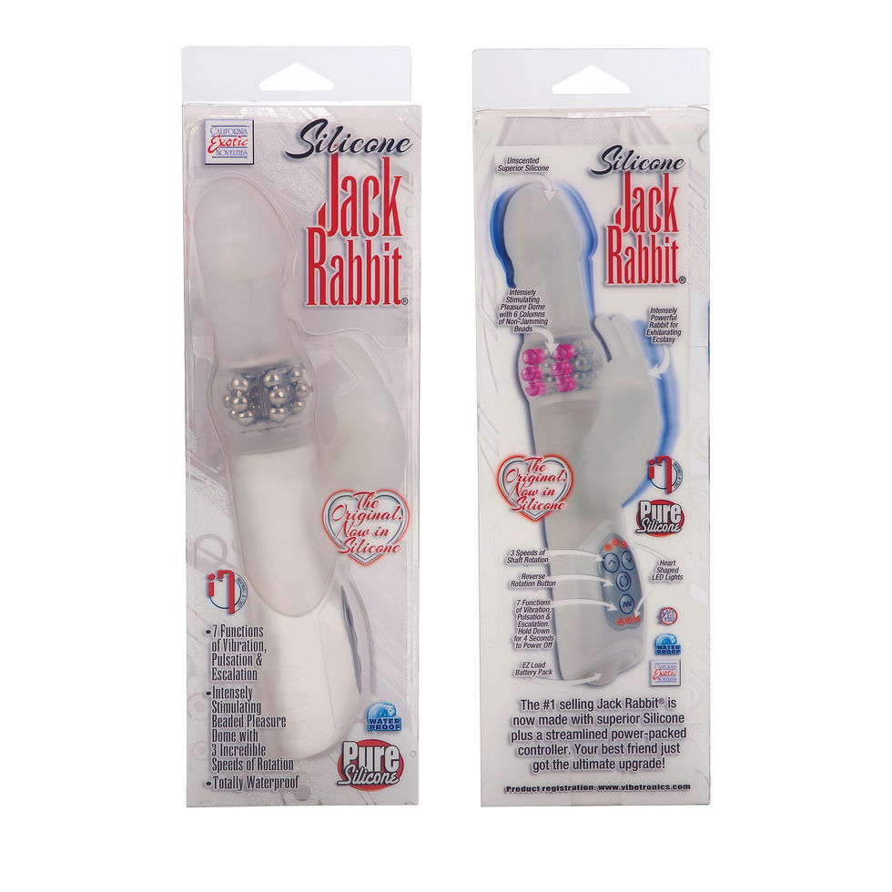 Thumbnail: PREMIUM SILICONE JACK RABBIT - WHITE