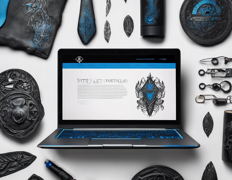 Elegant Tattoo Portfolio Website for Clicq Tattoos
