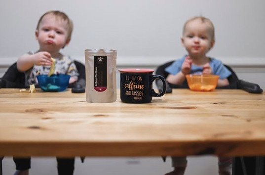 Children eating at table