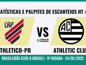 Athletico-PR x Athletic Club: palpites de escanteios HT / FT - 24/05/2025