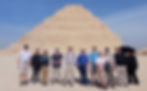 Our group in front of Djoser’s Saqqara pyramid © S.Miles