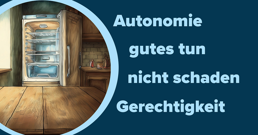 Die vier ethischen Prinzipien anhand eines Spitex Beispieles