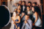 Family having fun at wedding with Instabooth Rental