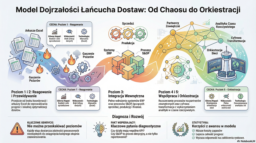 Model Dojrzałości Łańcucha Dostaw: 5 Poziomów - Na Którym Jest Twoja Firma?