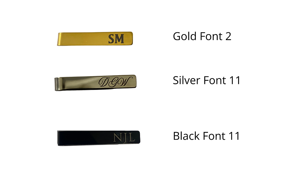 Thumbnail: Personalised Tie Pin, Tie Bar Tie Clip, Stainless Steel