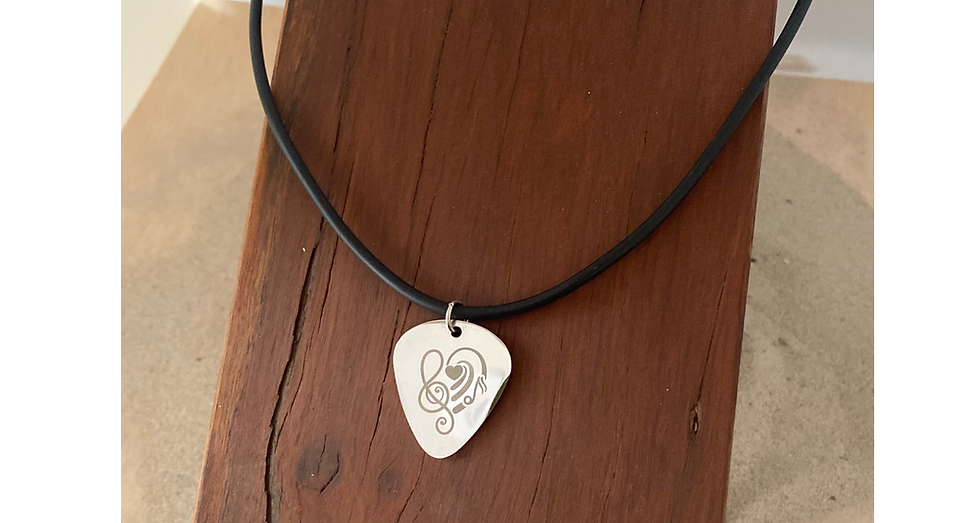 Thumbnail: Guitar Pick Necklace Personalised