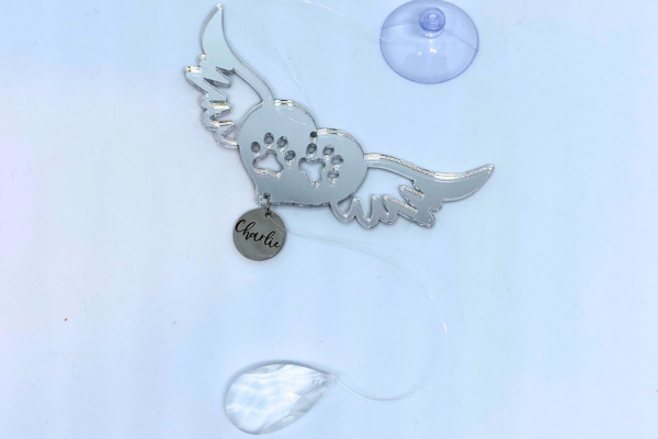 Thumbnail: Sun Catcher Pet Memorial Dog Cat Sympathy Loss of Pet Personalised