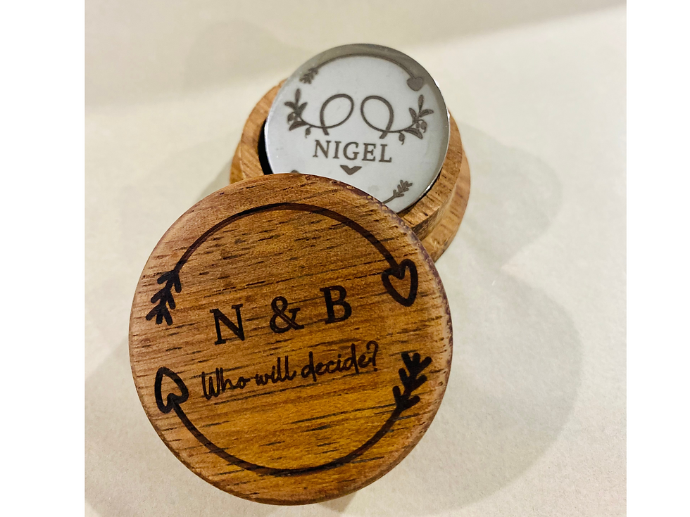 Thumbnail: Decision Coin Challenge Coin Custom Laser Engraved Heart & Arrow