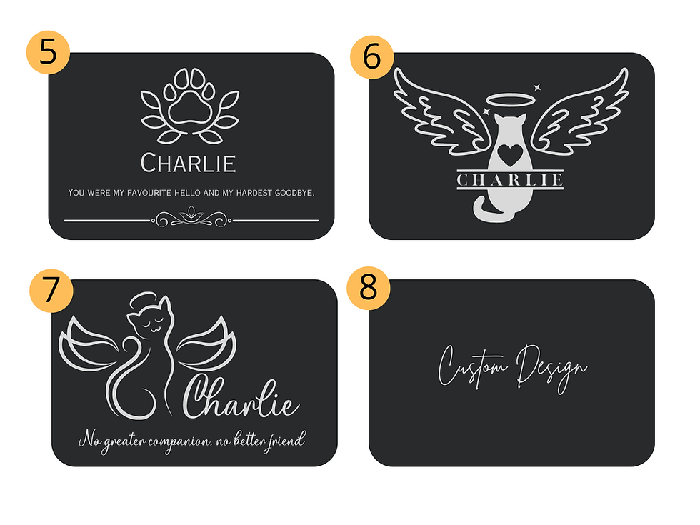 Thumbnail: Slate Garden Marker Pet Memorial Customised