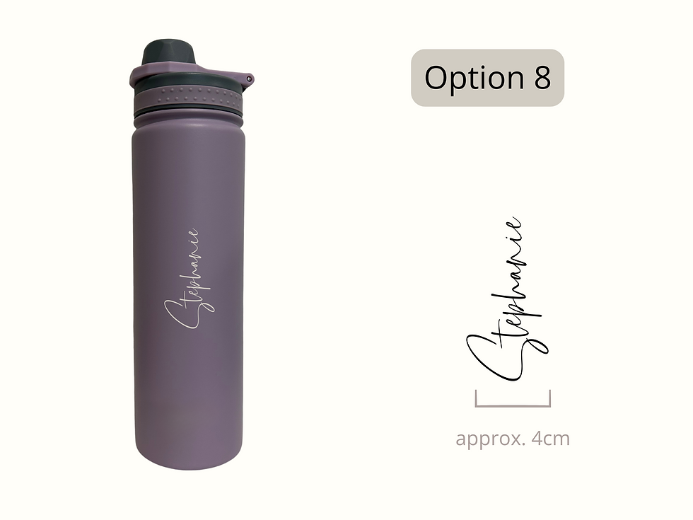Thumbnail: Purple Thermal Water Bottle Personalised 750ml