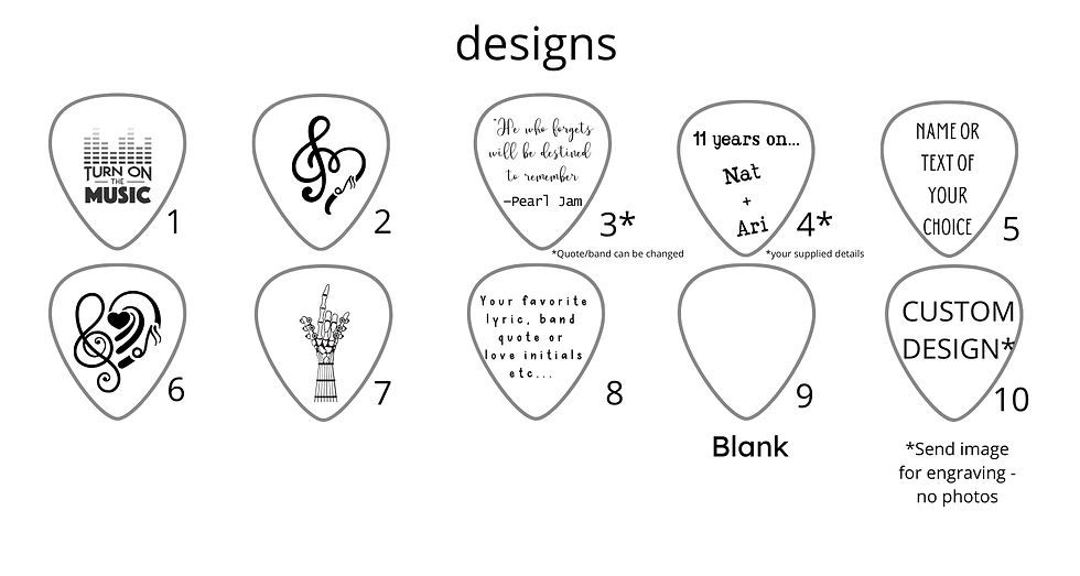 Thumbnail: Guitar Pick Necklace Personalised