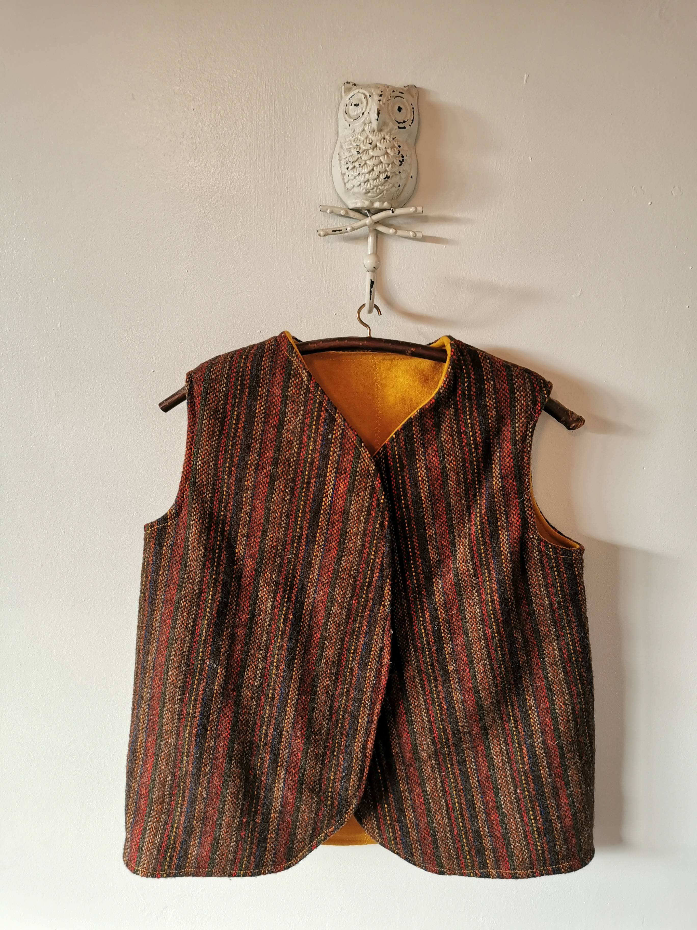 Wool Reversible Gillet / Waistcoat 3 Years +
