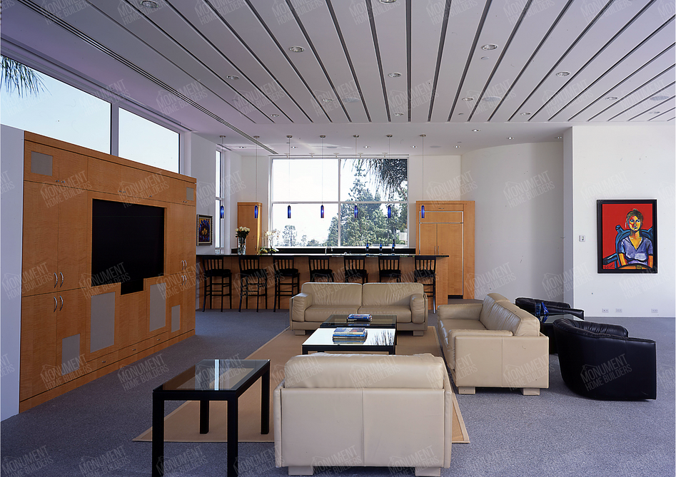 San Rafael Residence Palisades 7 | Monument Home Builders
Living room with modern furniture and art
Bright, stylish lounge with large windows, artwork, and flexible seating.