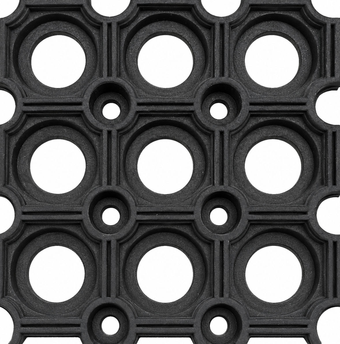 close up of O-ring grass roll pattern design