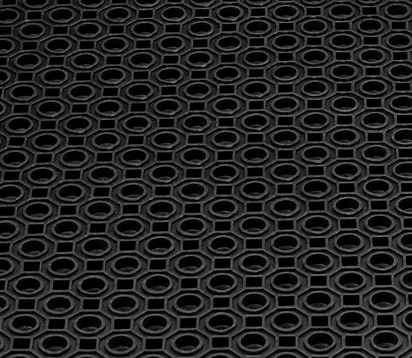 Open octagon hole pattern close up example