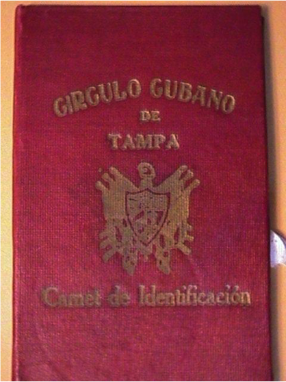 Front of the ID Carnet