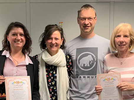 Danke an unsere langjährigen Mitarbeiter