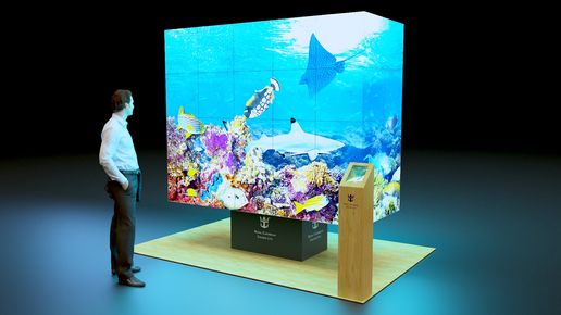 Sustainability LED Cube Tradeshow Exhibit