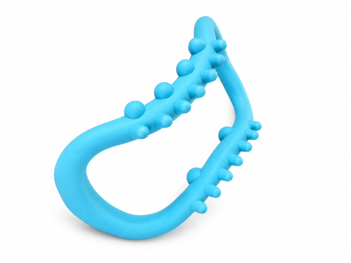 Blue loop-shaped handheld massager with raised nubs along both sides — TSports Dubai