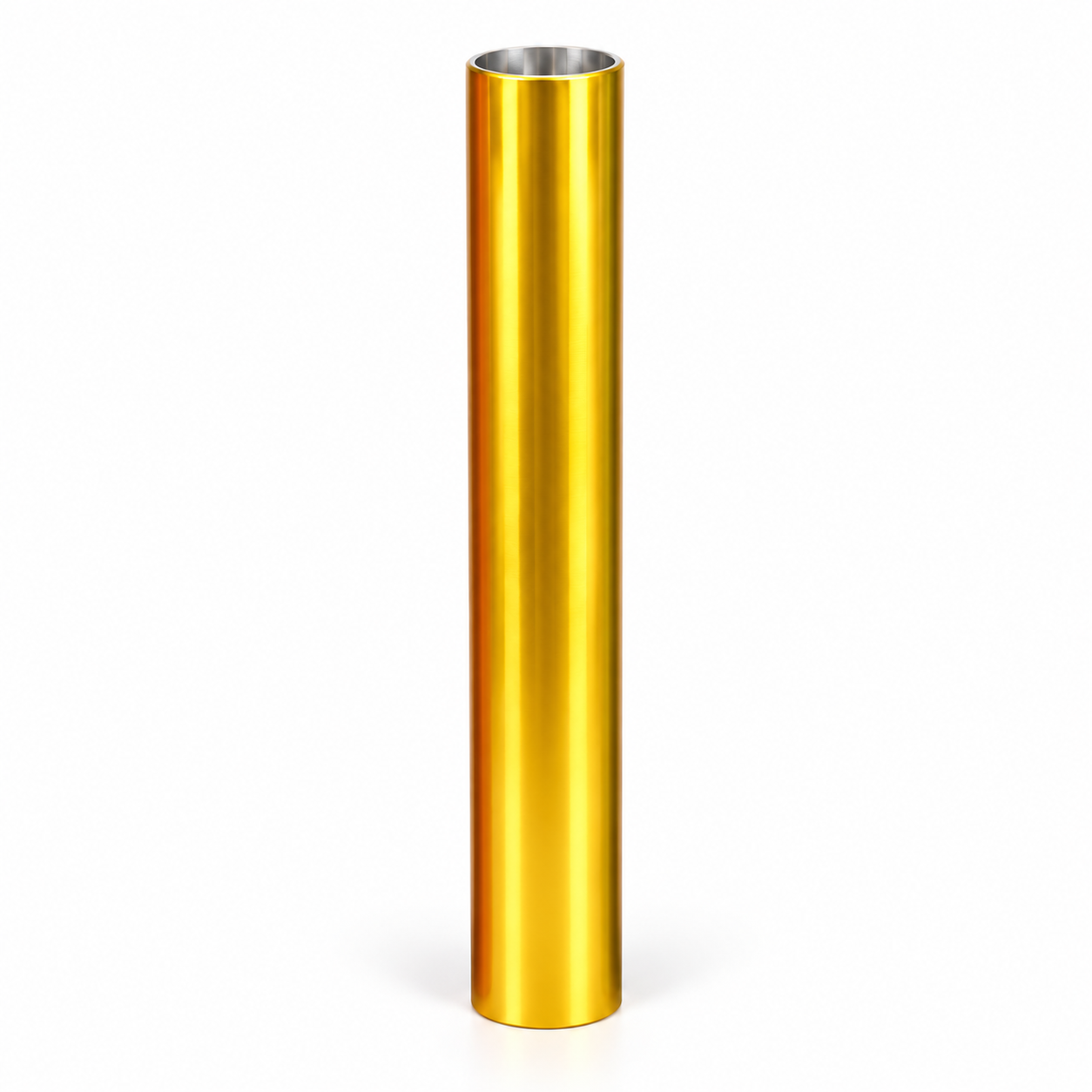 Gold relay baton, a 30 cm lightweight metal tube with open ends — TSports Dubai