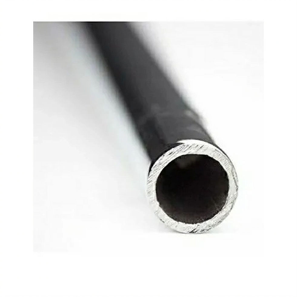 Close-up of the open end of a hollow steel foosball rod with its chrome collar — TSports Dubai