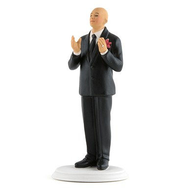 Thumbnail: Product: Interracial True Romance Bride And Groom Cake Topper | African American Bridal 