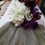 Thumbnail: Tajiri 36" Wedding Broom with roses and bling, rhinestone embelishmens and Silver handle and Plum Hydrangea African American Bridal 