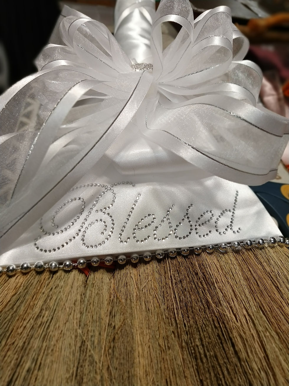 Thumbnail: Custom Bliss 36" Wedding Broom | For Jumping the Broom Ceremony