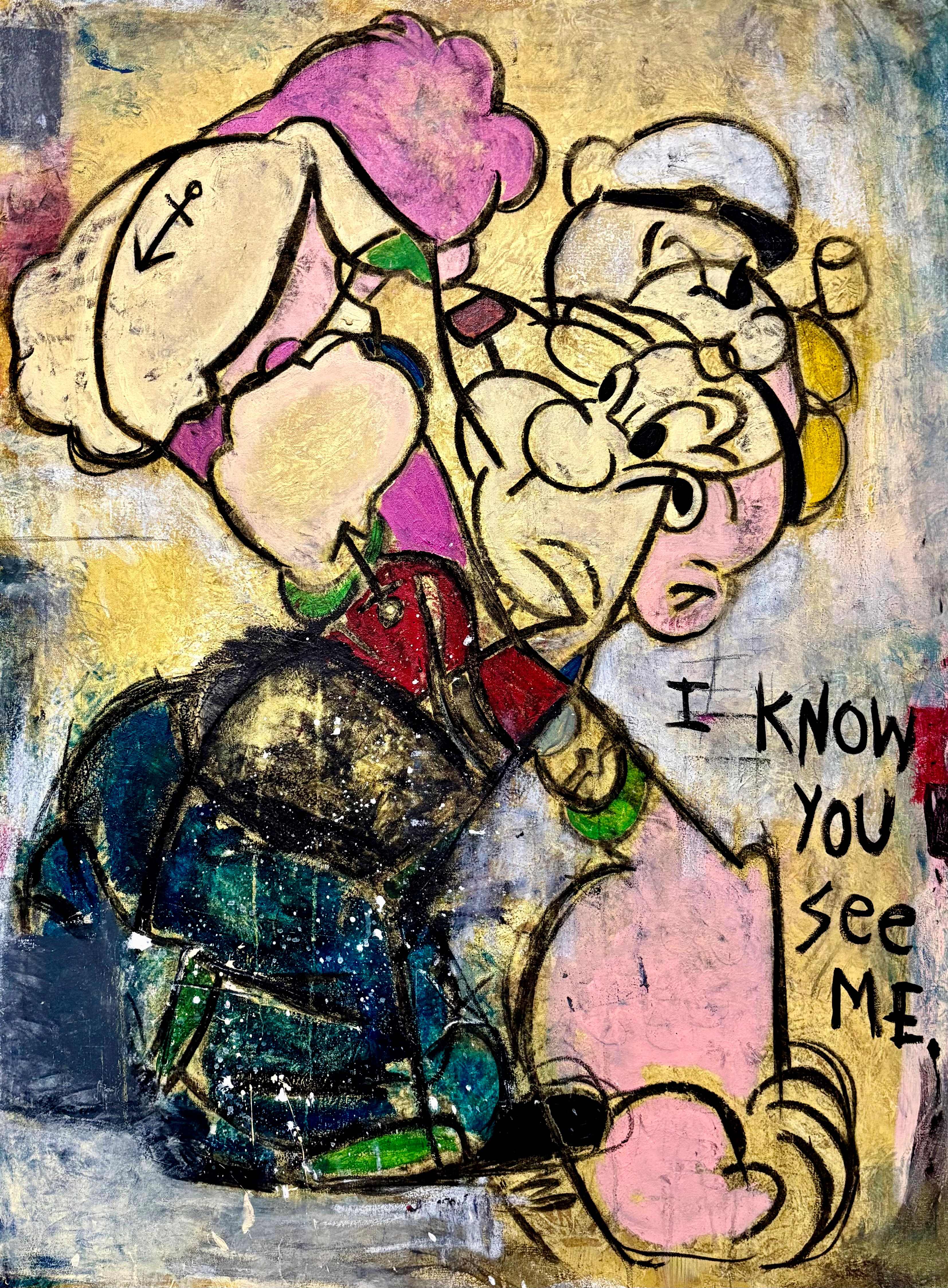 Eye for an Eye | 36" x 48"