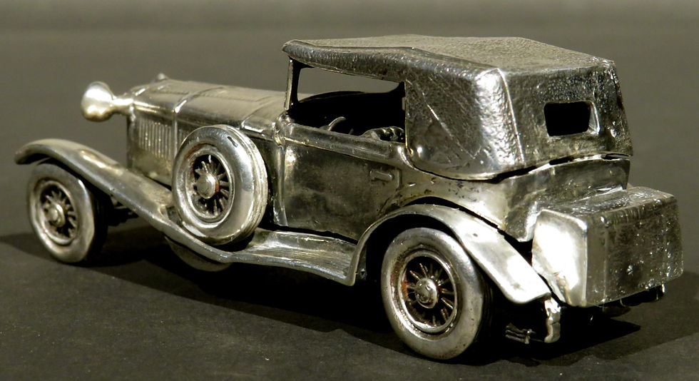 Thumbnail: A Vintage Scale Model of the 1928 Mercedes Benz SS in German Silver, Circa 1950