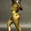 Thumbnail: A Very Good Gilt Patinated Bronze of The Dancing Faun of Pompeii, Italy